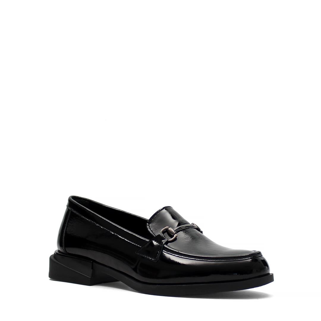 Celal Gültekin Siyah Rugan Kadın Loafer 494 25828-16541