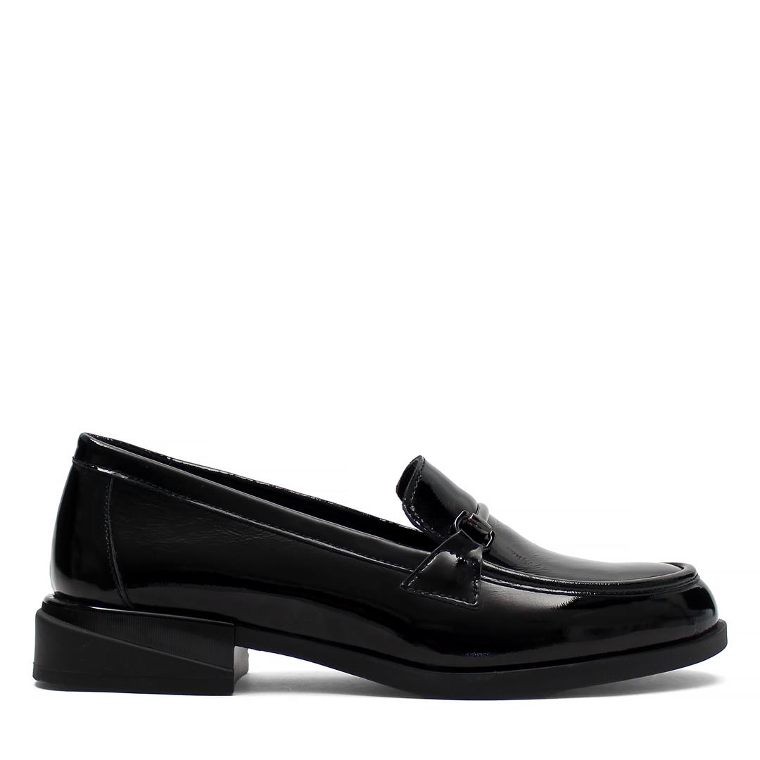 Celal Gültekin Siyah Rugan Kadın Loafer 494 25828-16541