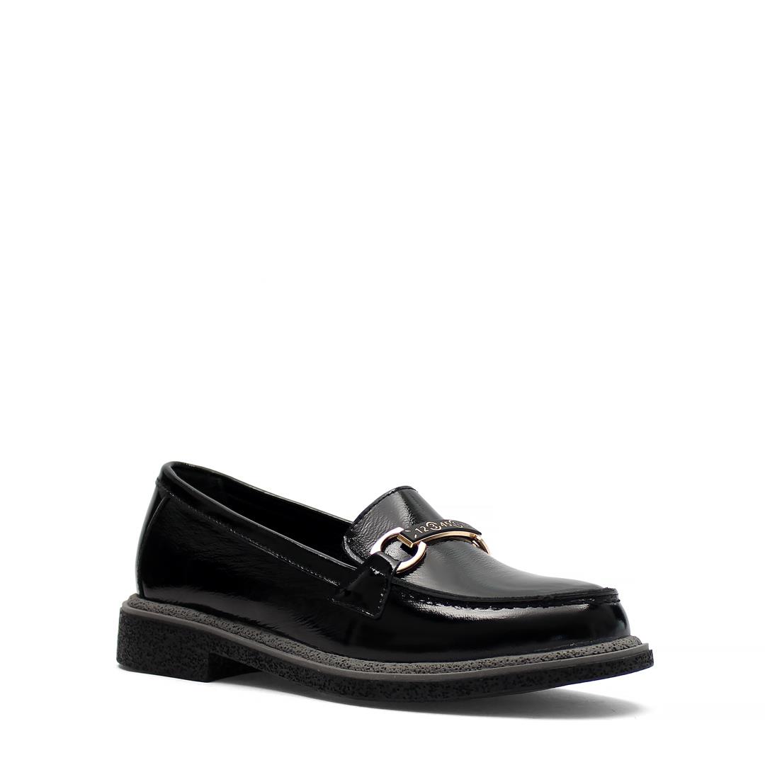 Celal Gültekin Siyah Rugan Kadın Loafer 494 25830-16541