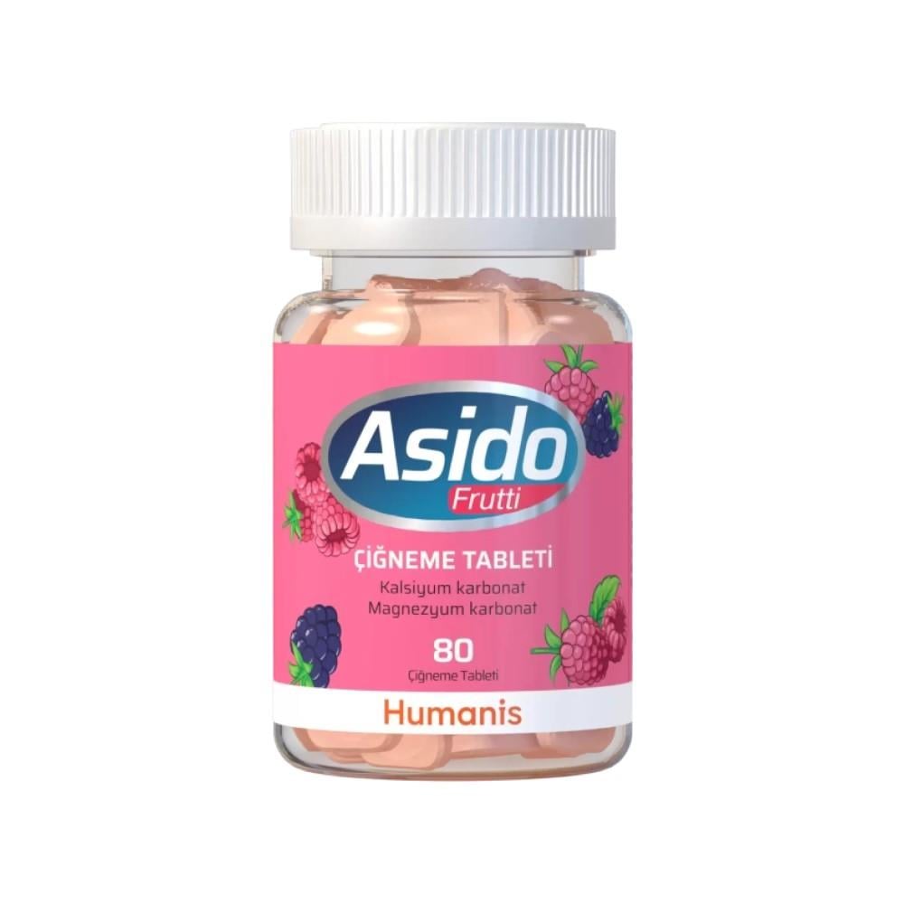 Asido Frutti 80 Çiğneme Tablet