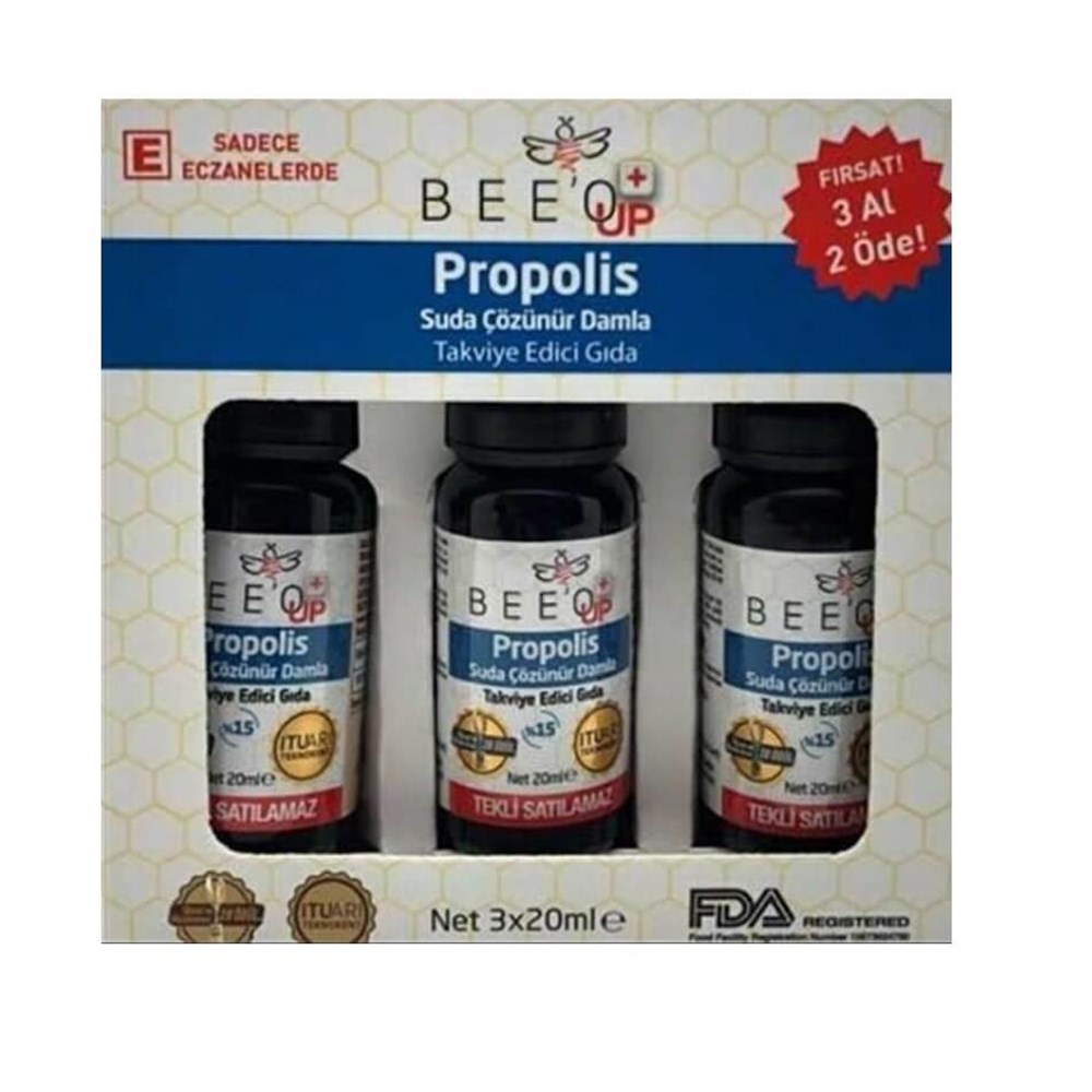 Bee'O UP %15 Propolis Damla 3 Al 2 Öde
