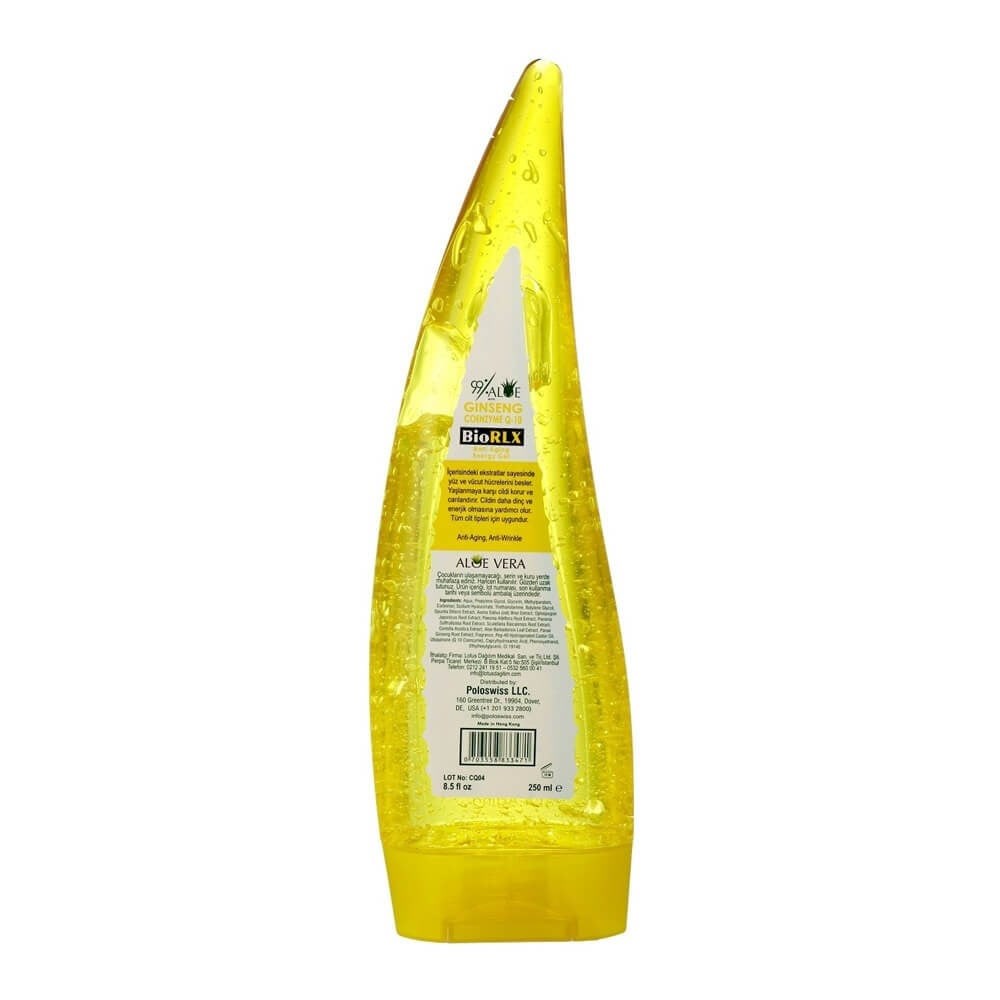 BioRLX Aloe Vera Ginseng Q10 Anti Aging Jel 250 ml