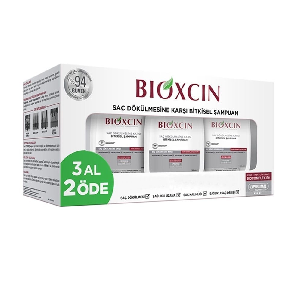 Bioxcin Kuru ve Normal Saçlar İçin Şampuan 3 Al 2 Öde
