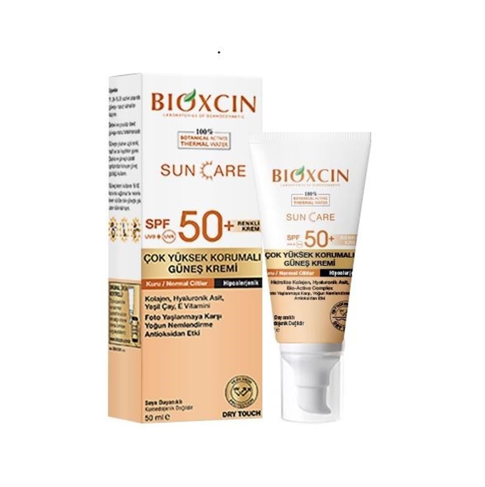 Bioxcin Sun Care Renkli Güneş Kremi SPF50+ 50 ml Kuru / Normal Ciltler
