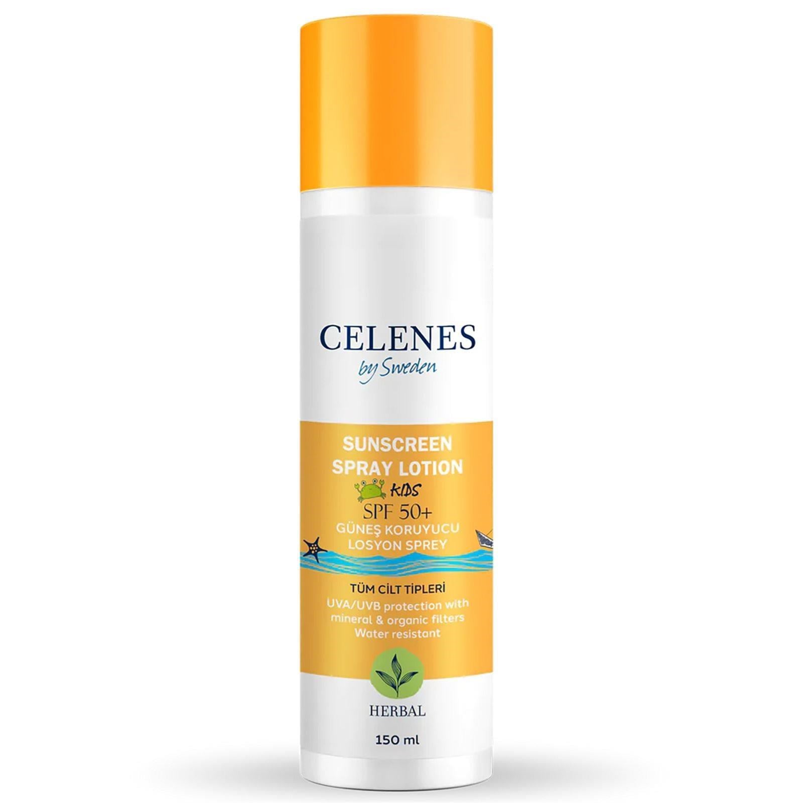 Celenes By Sweden Çocuk Güneş Koruyucu Losyon Sprey SPF 50+ 150 ml