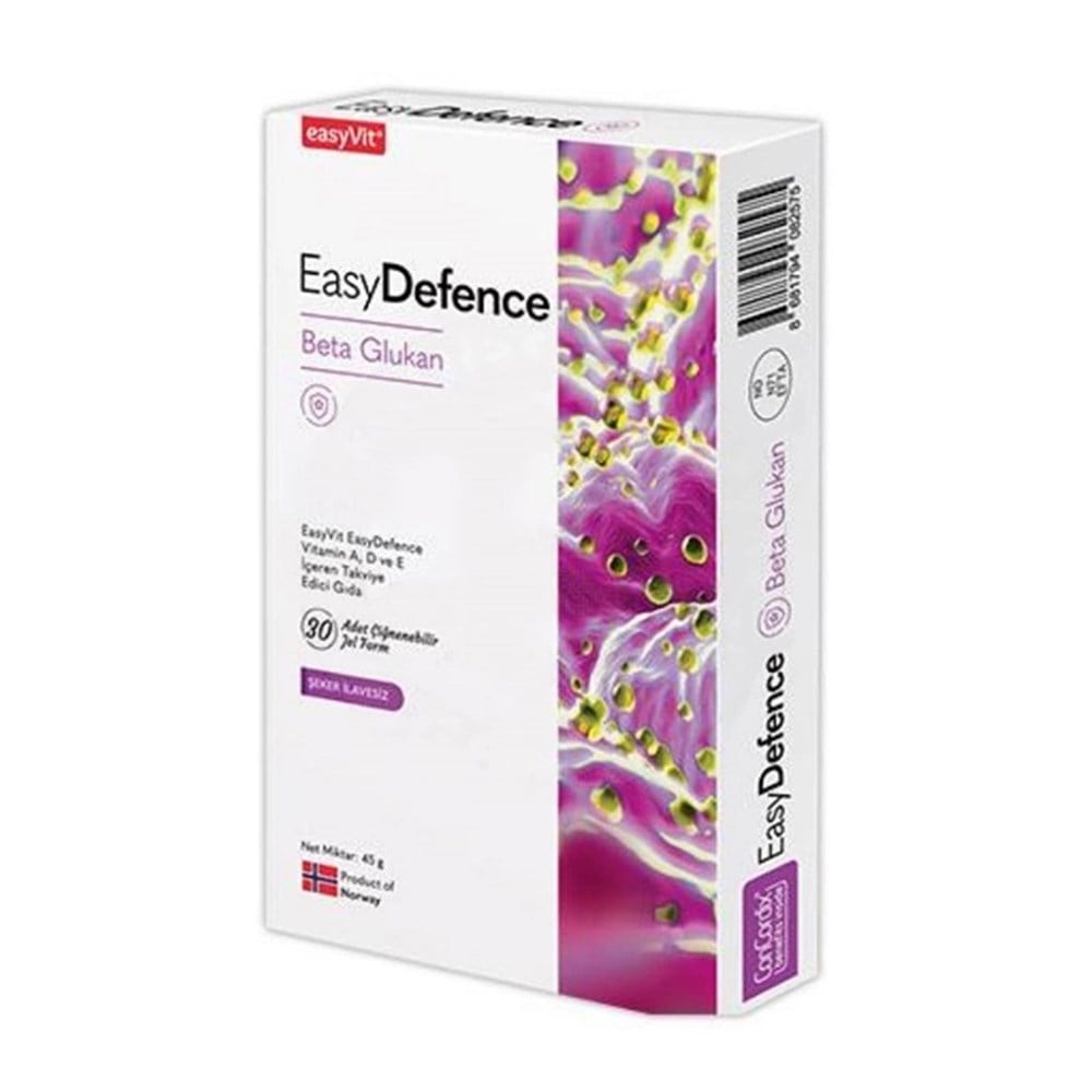 EasyDefence Beta Glukan Yetişkin 30 Çiğnenebilir Form