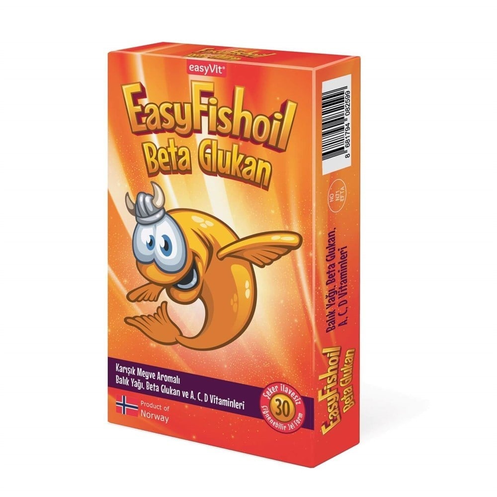 EasyFishoil Beta Glukan Çiğnenebilir Jel Tablet