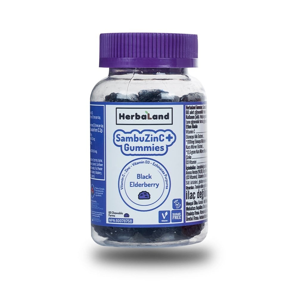 HerbaLand SambuZinC+ 60 Çiğnenebilir Form