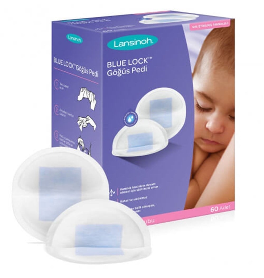 Lansinoh Blue Lock Göğüs Pedi 60 Adet
