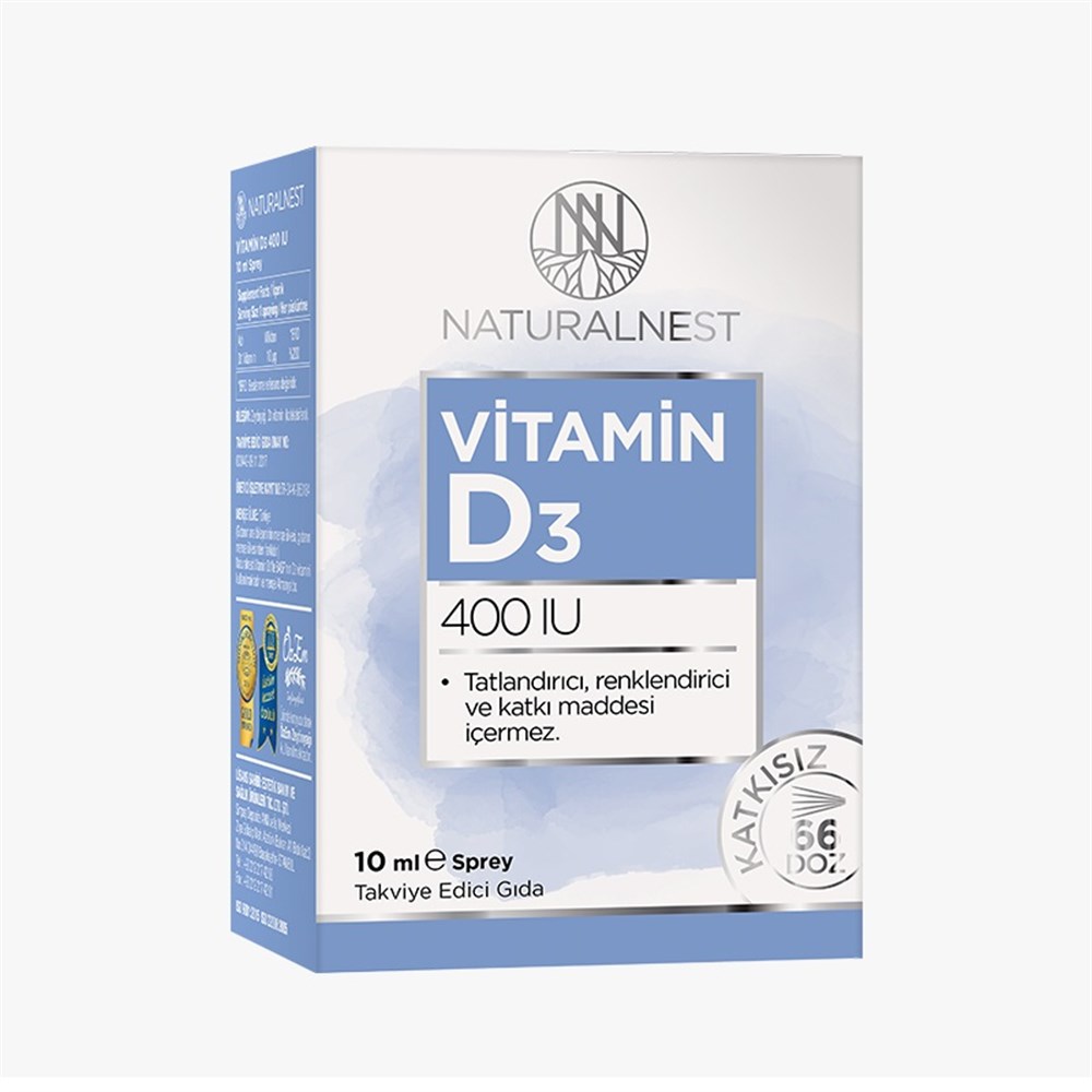 Naturalnest Vitamin D3 400 IU Sprey 10 ml