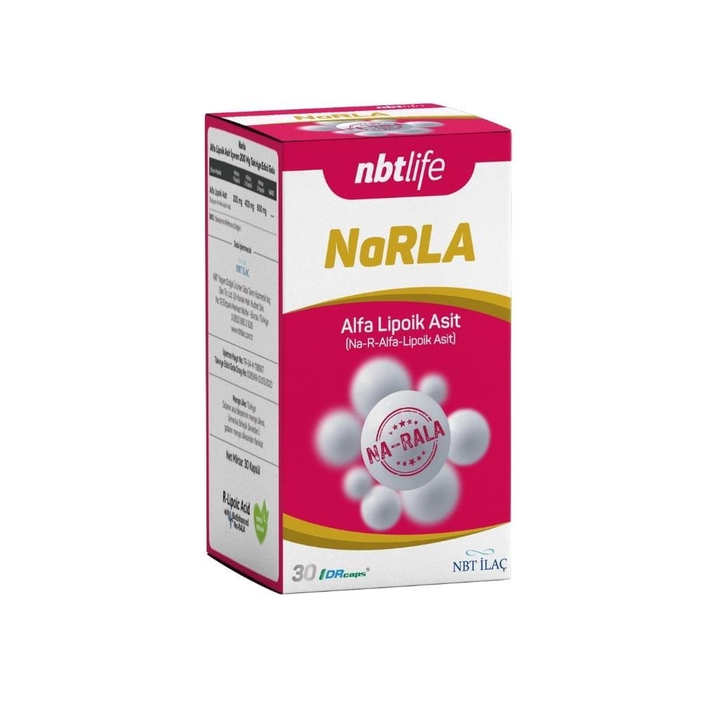 NBTLife NaRLA Alfa Lipoik Asit 200 mg 30 Kapsül