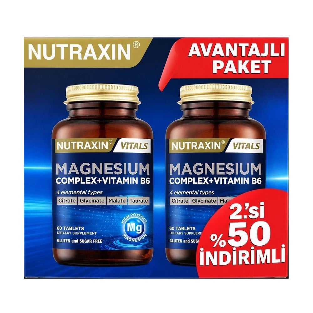 Nutraxin Magnesium Complex İkili Paket