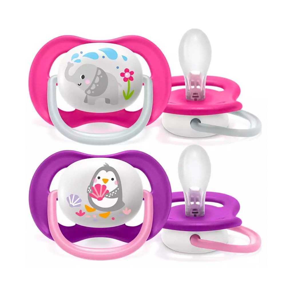 Philips Avent Ultra Air Animals 6-18m Pembe Emzik 2'li