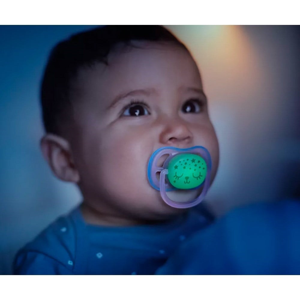 Philips Avent Ultra Air Night 0-6m Mavi Emzik 2'li