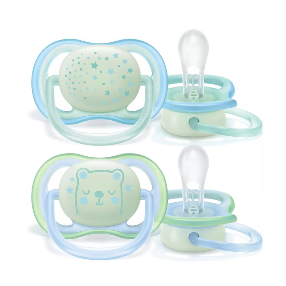 Philips Avent Ultra Air Night 0-6m Mavi Emzik 2'li