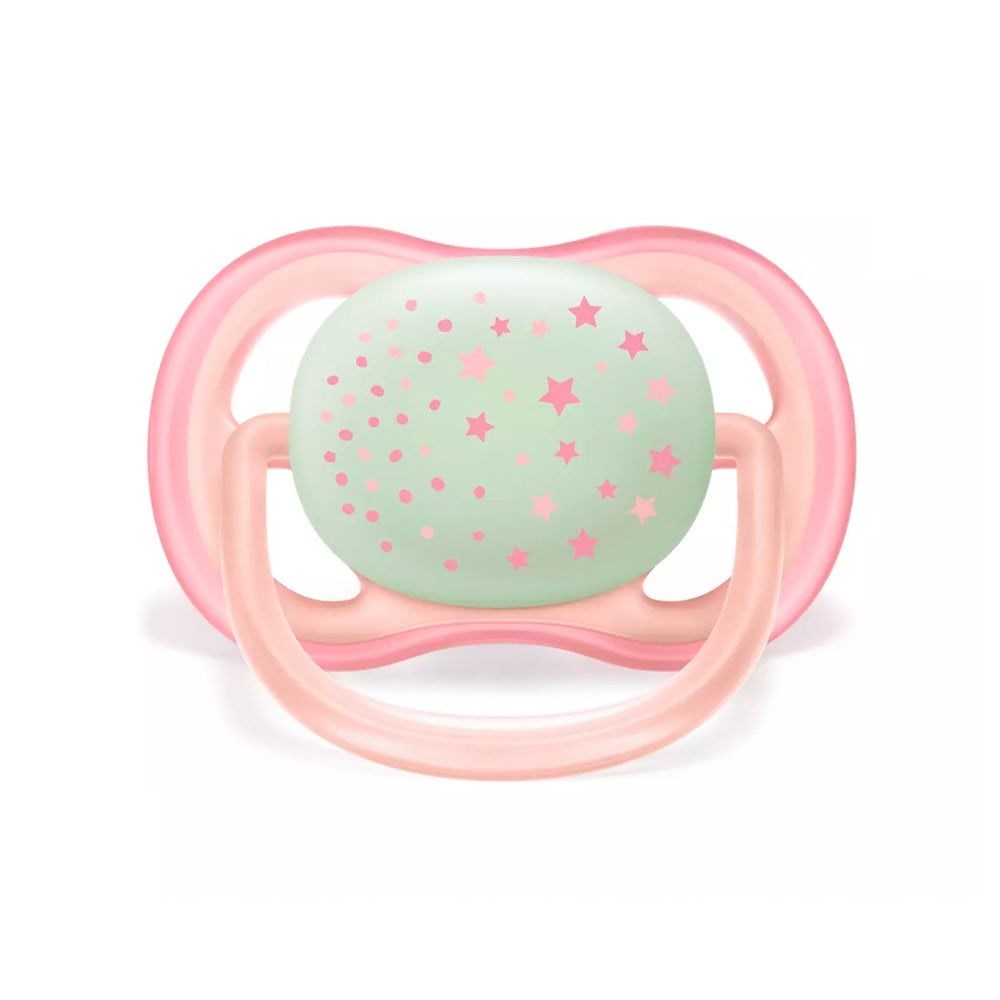 Philips Avent Ultra Air Night 0-6m Pembe Emzik 2'li