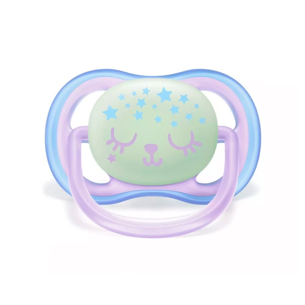 Philips Avent Ultra Air Night 0-6m Pembe Emzik 2'li