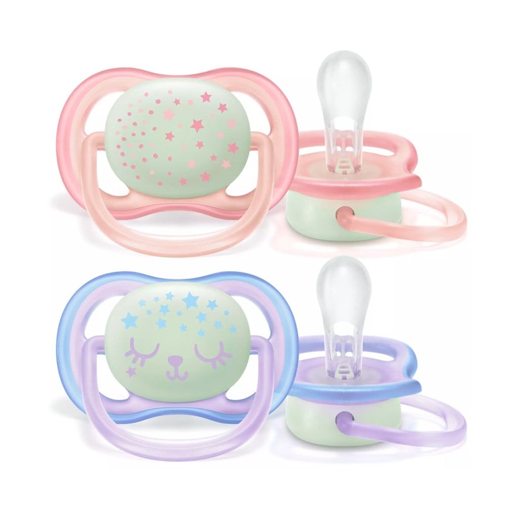 Philips Avent Ultra Air Night 6-18m Pembe Emzik 2'li