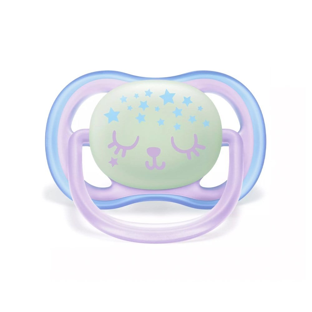 Philips Avent Ultra Air Night 6-18m Pembe Emzik 2'li