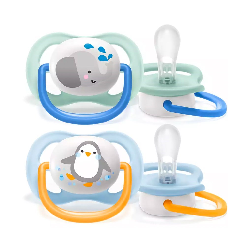 Philips Avent Ultra Animals 0-6m Mavi Emzik 2'li