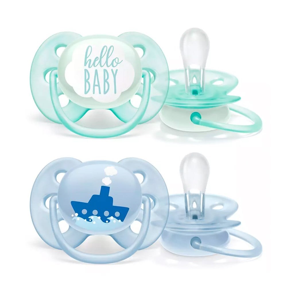 Philips Avent Ultra Soft 0-6m Mavi Emzik 2'li