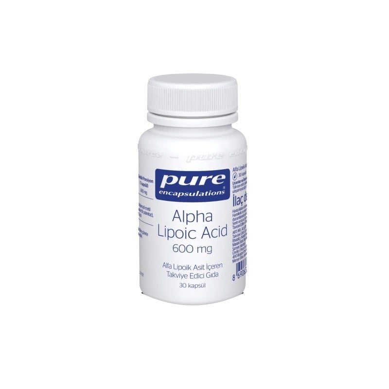 Pure Alpha Lipoic Acid 600 mg 30 Kapsül