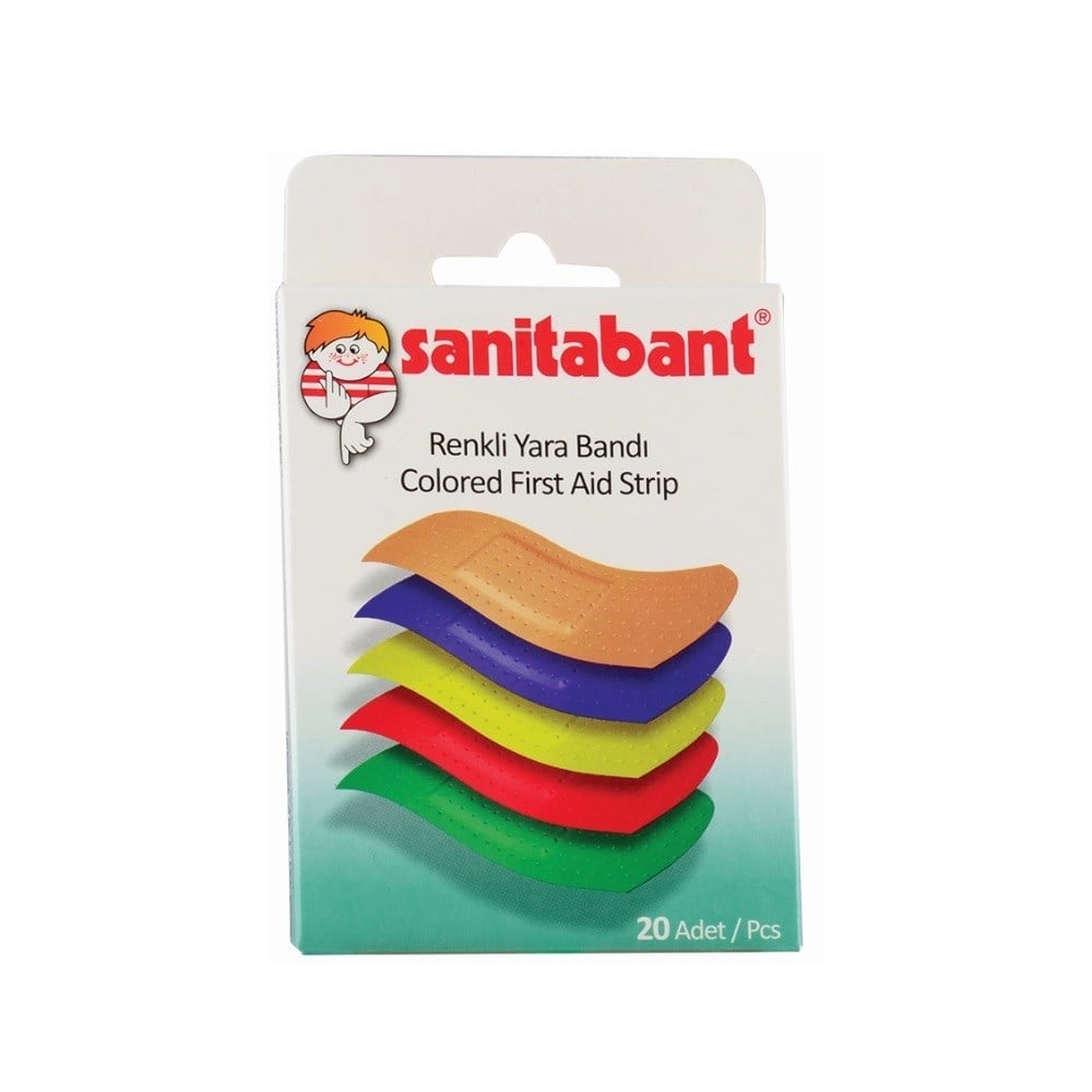 Sanitabant Renkli Yara Bandı 20li