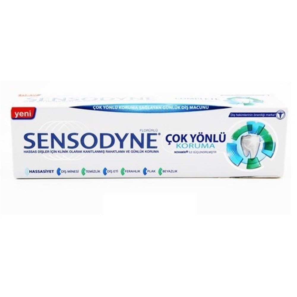 Sensodyne Çok Yönlü Koruma Gelişmiş Beyazlık Diş Macunu 75 ml