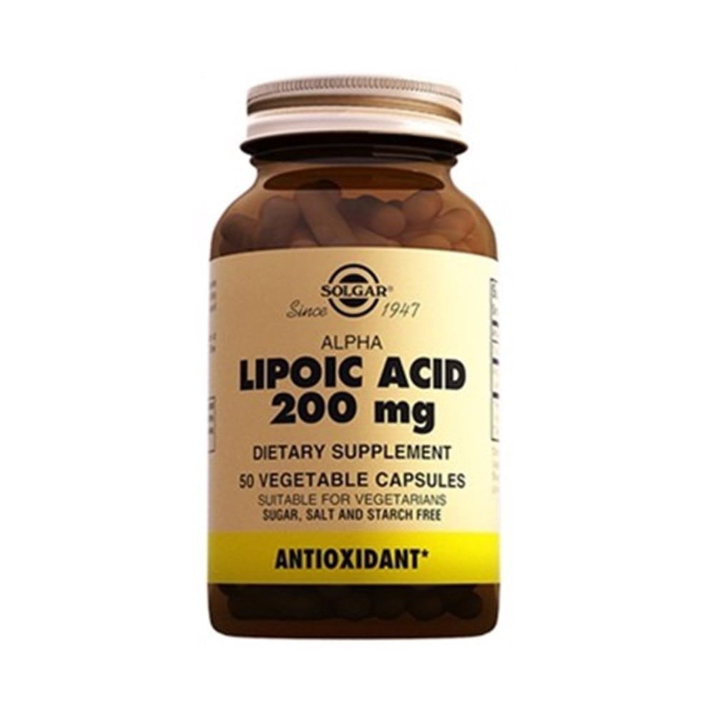 Solgar Alpha Lipoic Acid 200 mg 50 Kapsül