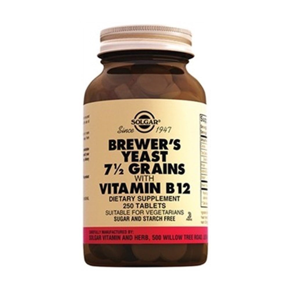 Solgar Brewer's Yeast With Vitamin B12 250 Tablet
