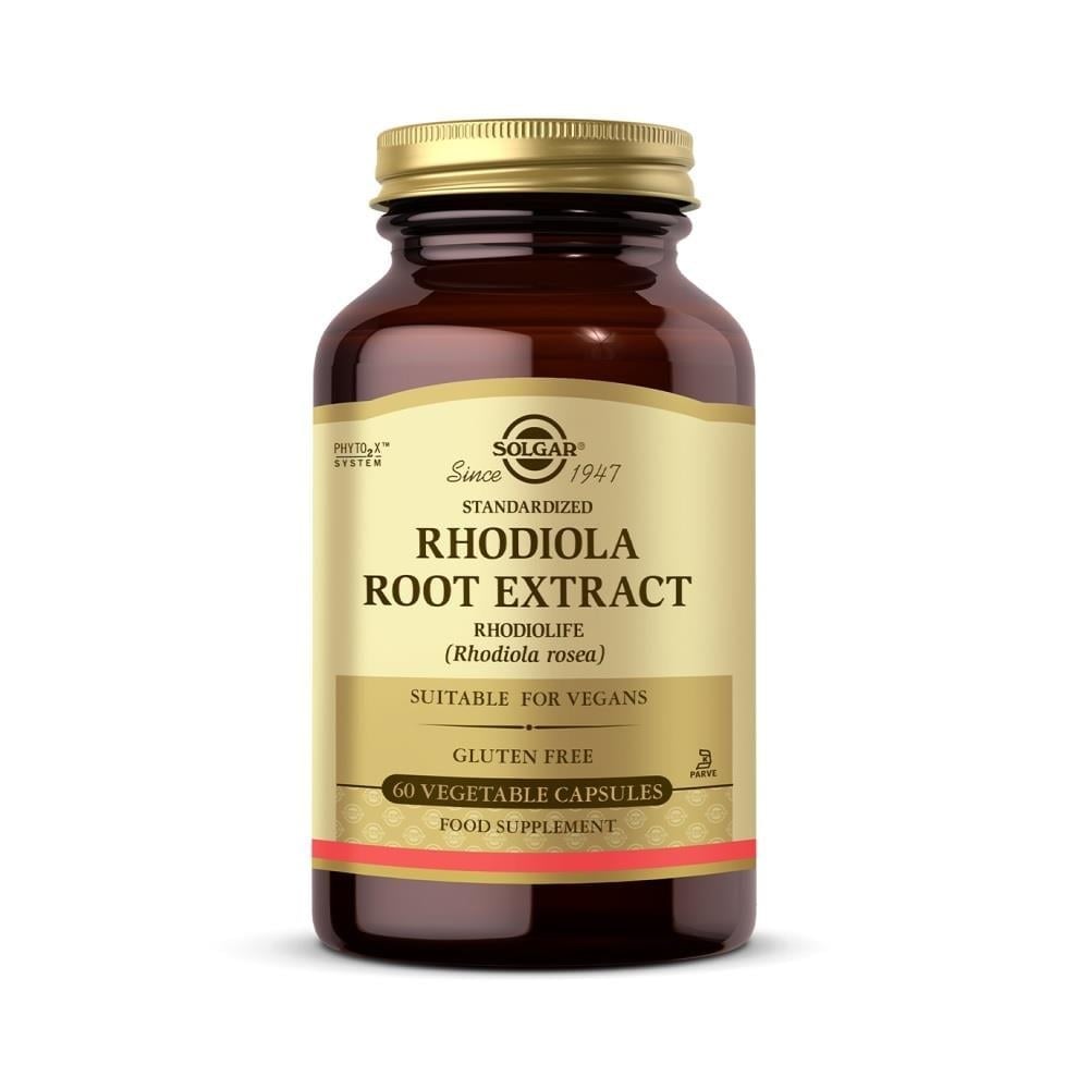 Solgar Rhodiola Root Ekstrat 60 Kapsül