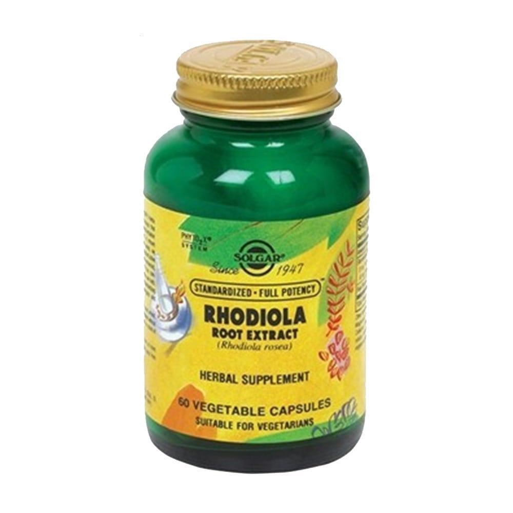 Solgar Rhodiola Root Ekstrat 60 Kapsül