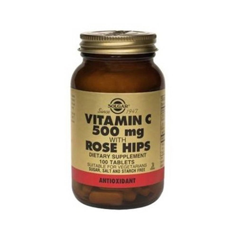 Solgar Vitamin C 500 mg With Rose Hips 100 Tablet