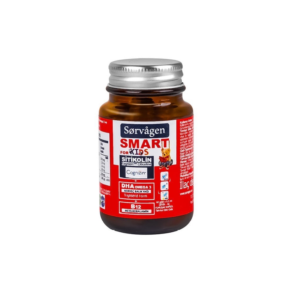 Sorvagen Smart for Kids Sitikolin 60 Yumuşak Flakon