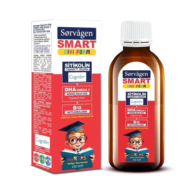 Sorvagen Smart Kids Sıvı Form Sitikolin 150 ml