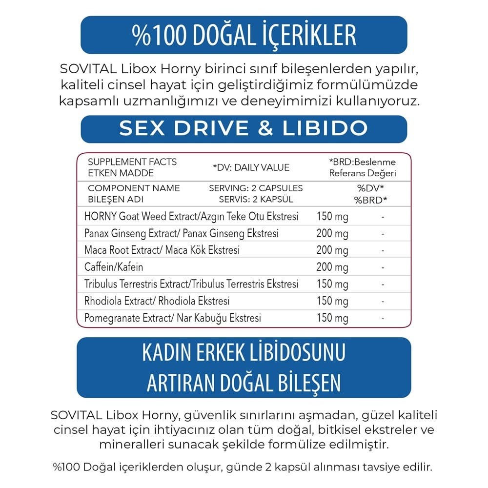 Sovital Libox Horny 60 Kapsül