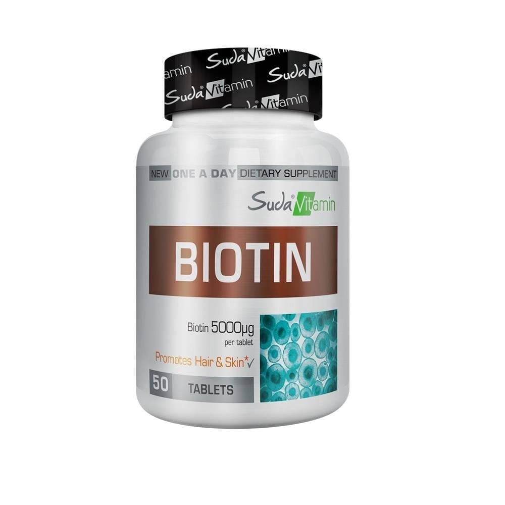 Suda Vitamin Biotin 5000 mcg 50 Tablet