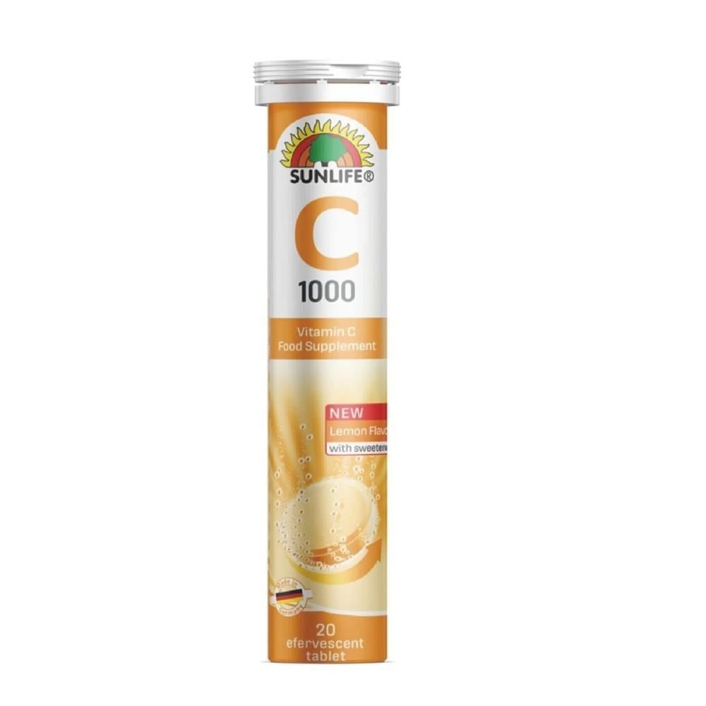 Sunlife Vitamin C 1000 mg 20 Efervesan Tablet