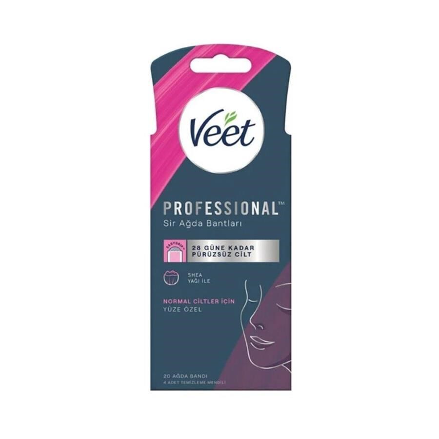 Veet Professional Sir Ağda Bantları Normal Cilt- Yüze Özel 20 Adet