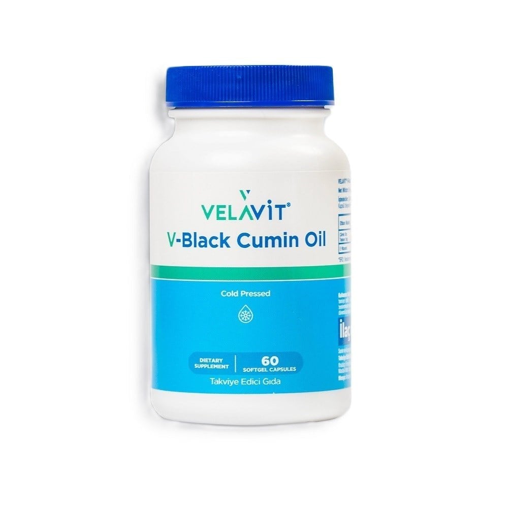 Velavit V-Black Cumin Oil - Çörek Otu Yağı 60 Kapsül