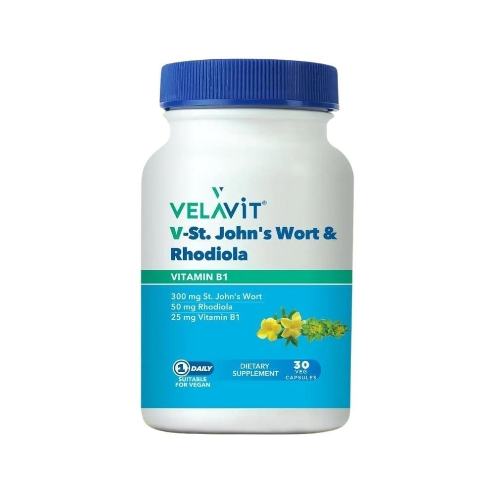 Velavit V-St. John's Wort & Rhodiola 30 Kapsül