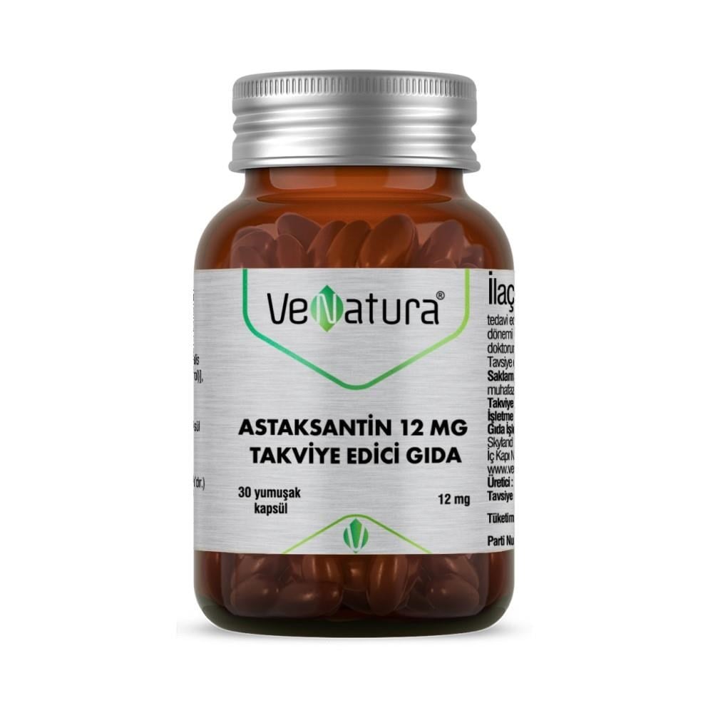 VeNatura Astaksantin 12 mg 30 Kapsül