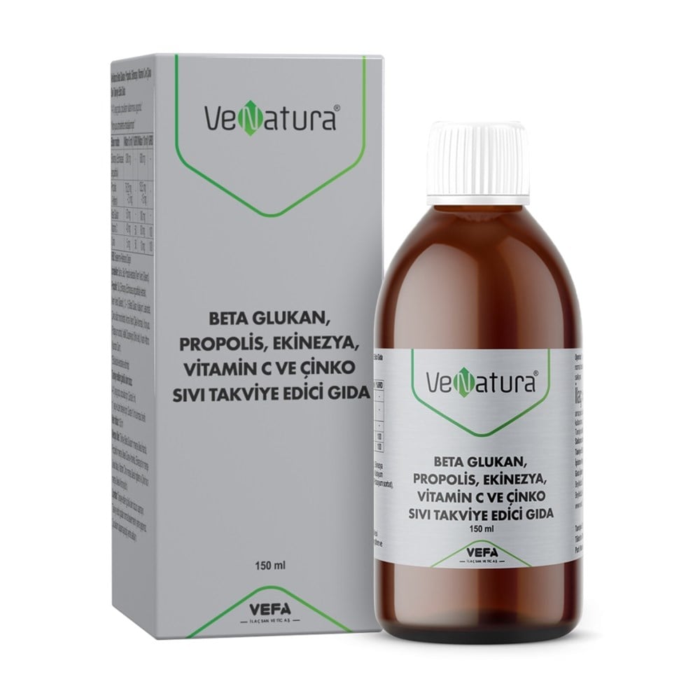 VeNatura Beta Glukan, Propolis, Ekinezya, Vitamin C ve Çinko 150 ml