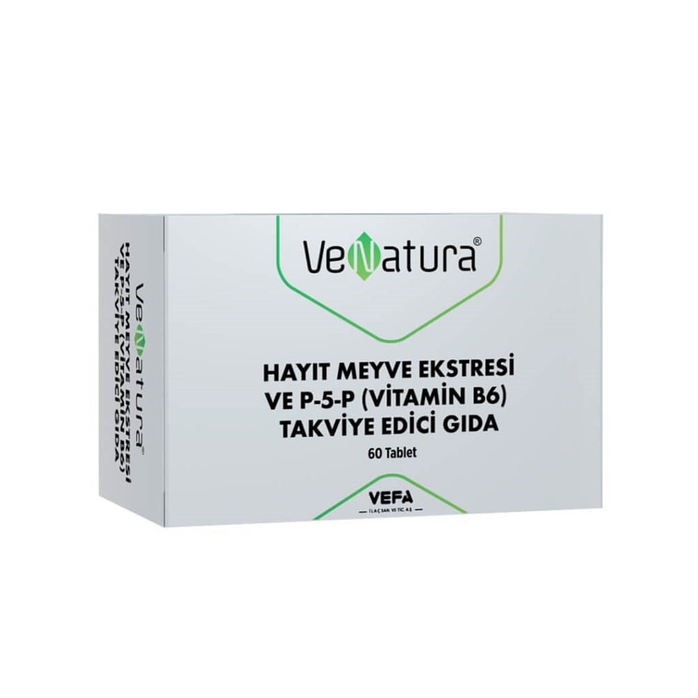 VeNatura Hayıt Meyve Ekstresi ve P-5-P (Vitamin B6) 60 Tablet