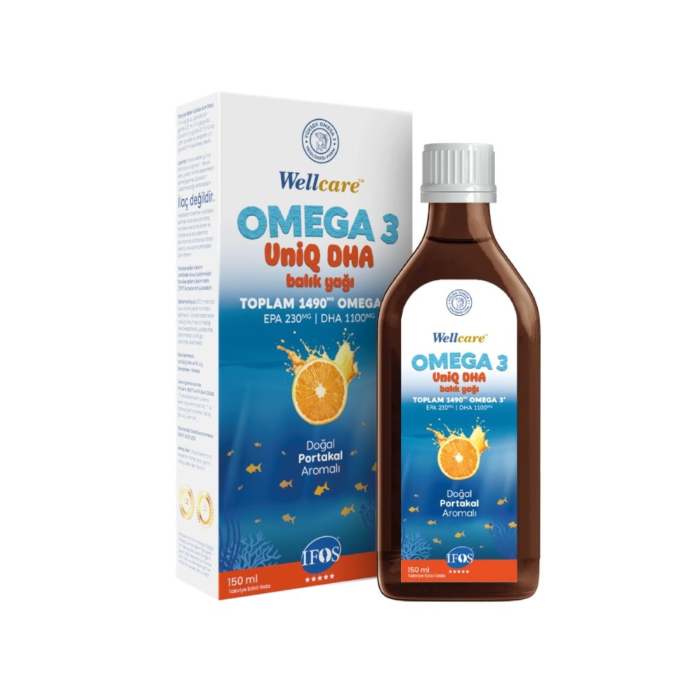 Wellcare Omega 3 UniQ DHA Balık Yağı 150 ml