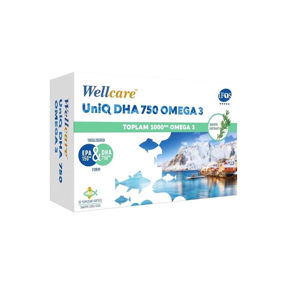 Wellcare UniQ 750 Omega 3 30 Kapsül