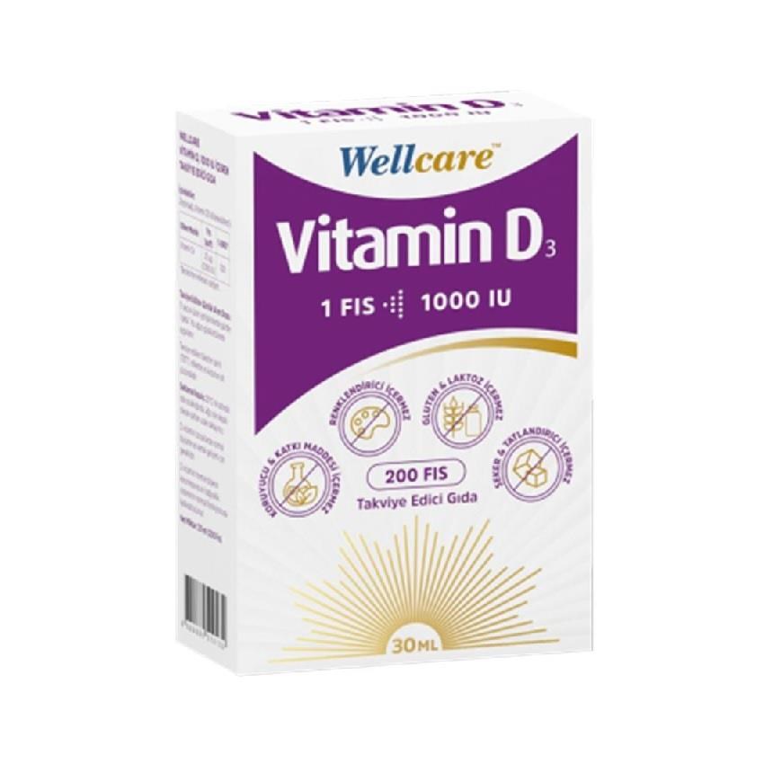 Wellcare Vitamin D3 1000 IU 30 ml Sprey