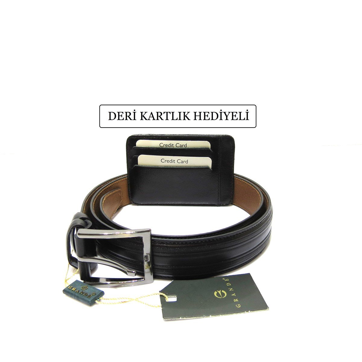 ERKEK DERİ ( KLASİK ) KEMER SİYAH - HAKİKİ DERİ