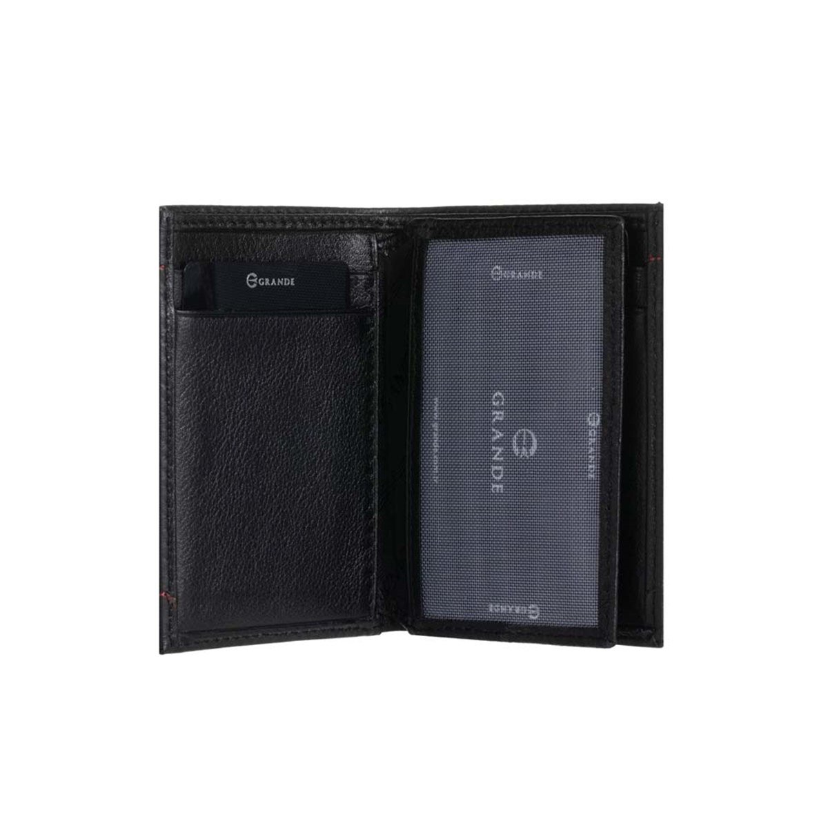 Grande Erkek Deri Kartlık SİYAH