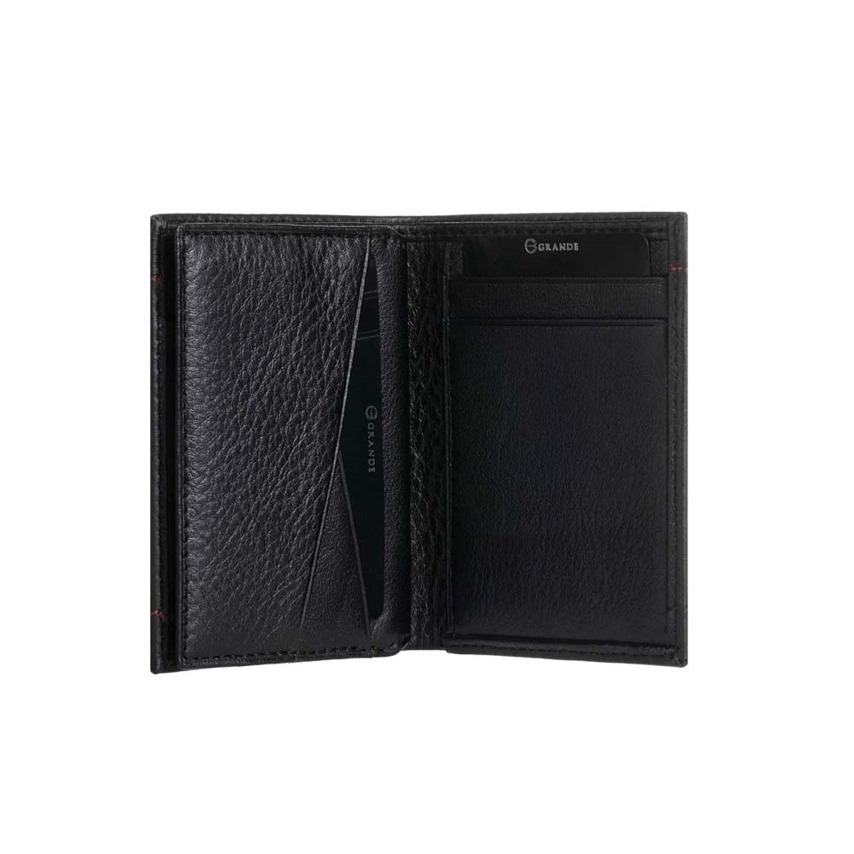 Grande Erkek Deri Kartlık SİYAH